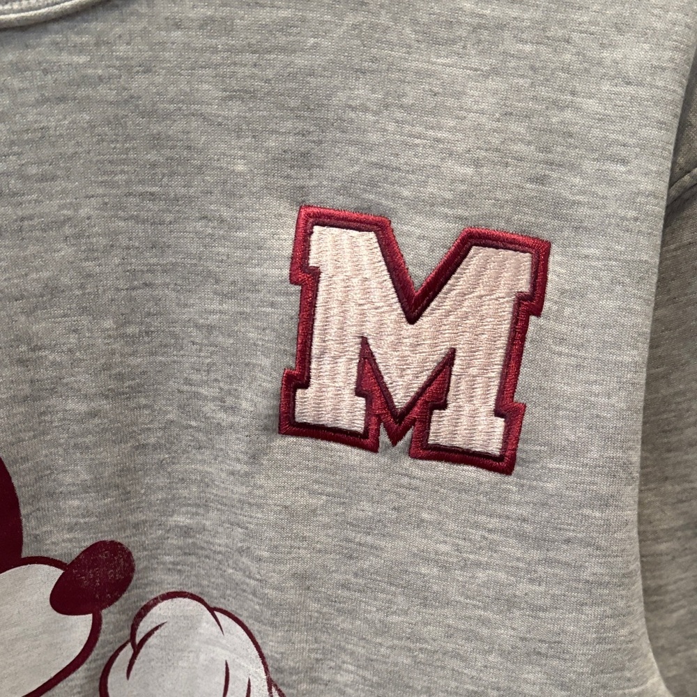 Disney Gray Mickey Mouse  Crewneck Sweater - Picture 2 of 6